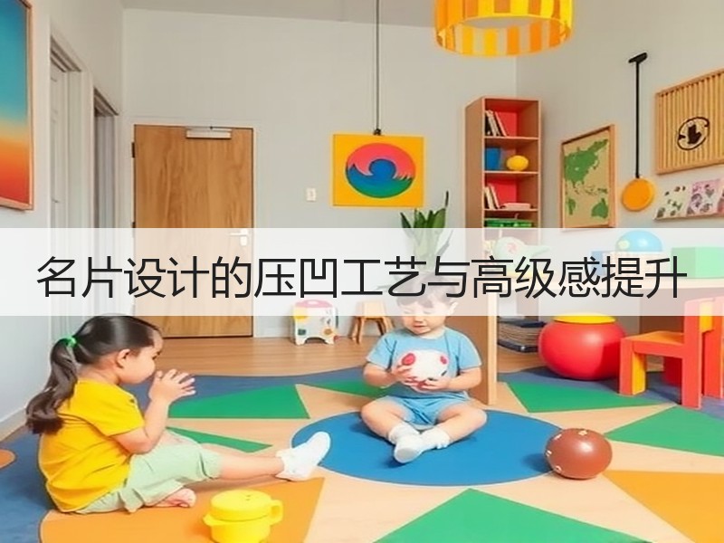 名片设计的压凹工艺与高级感提升