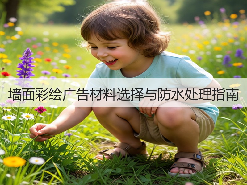 墙面彩绘广告材料选择与防水处理指南