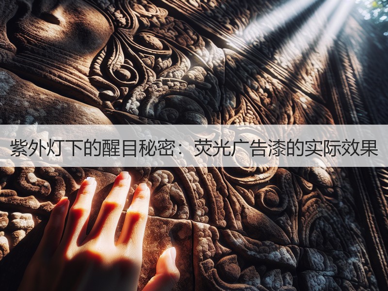紫外灯下的醒目秘密：荧光广告漆的实际效果
