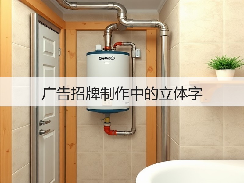 广告招牌制作中的立体字
