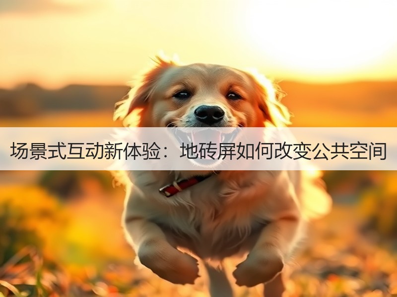 场景式互动新体验：地砖屏如何改变公共空间