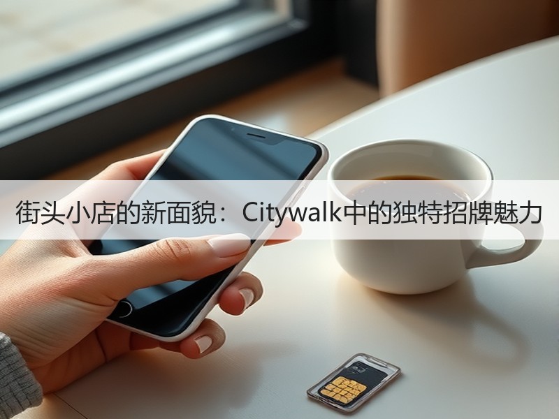 街头小店的新面貌：Citywalk中的独特招牌魅力