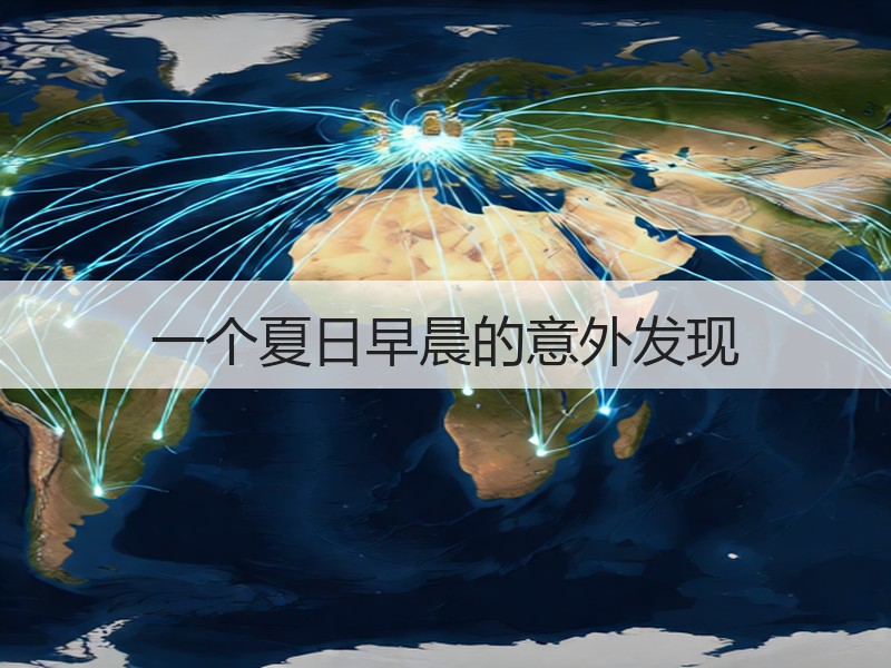 一个夏日早晨的意外发现