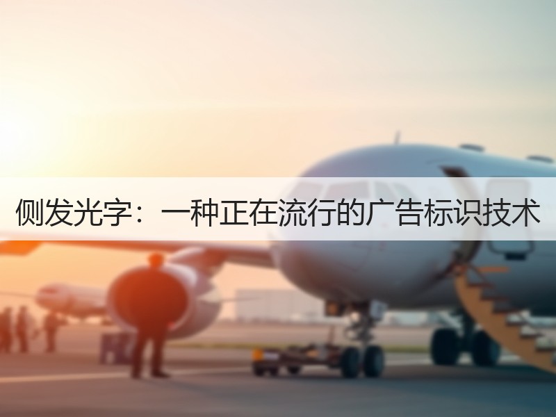 侧发光字：一种正在流行的广告标识技术