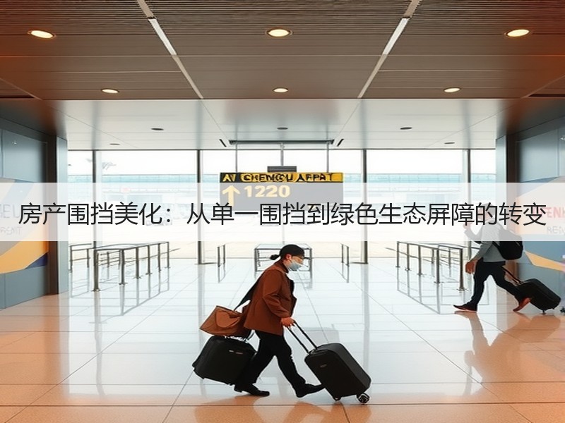 房产围挡美化：从单一围挡到绿色生态屏障的转变