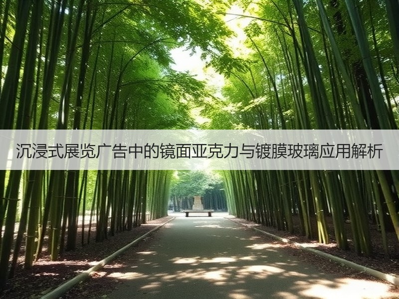 沉浸式展览广告中的镜面亚克力与镀膜玻璃应用解析