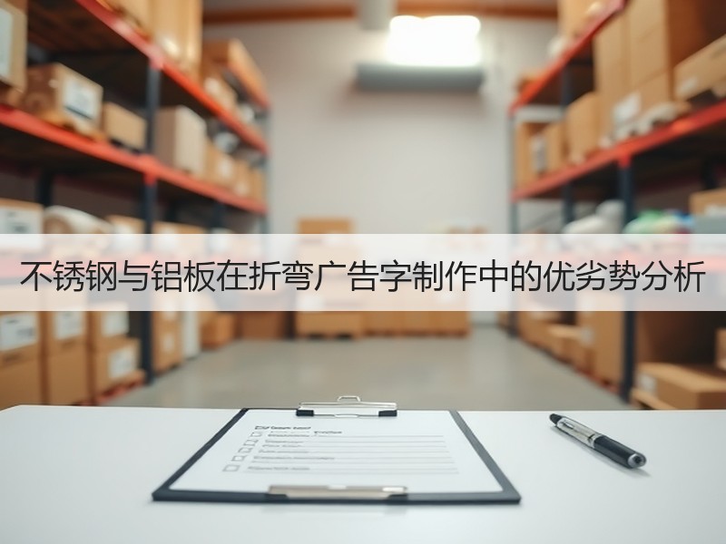 不锈钢与铝板在折弯广告字制作中的优劣势分析