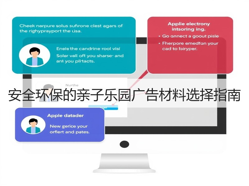 安全环保的亲子乐园广告材料选择指南