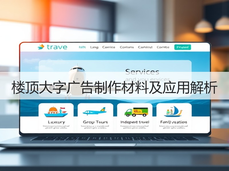 楼顶大字广告制作材料及应用解析