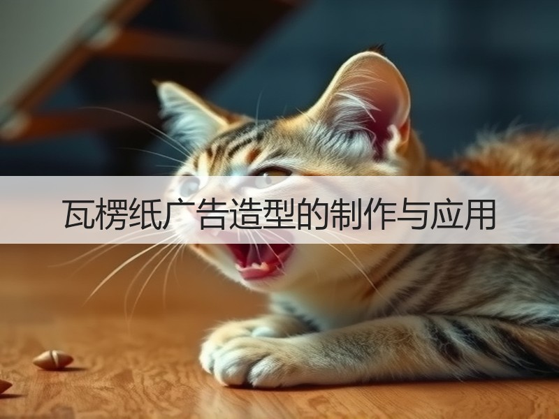 瓦楞纸广告造型的制作与应用