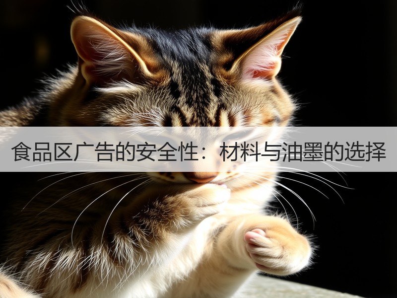 食品区广告的安全性：材料与油墨的选择