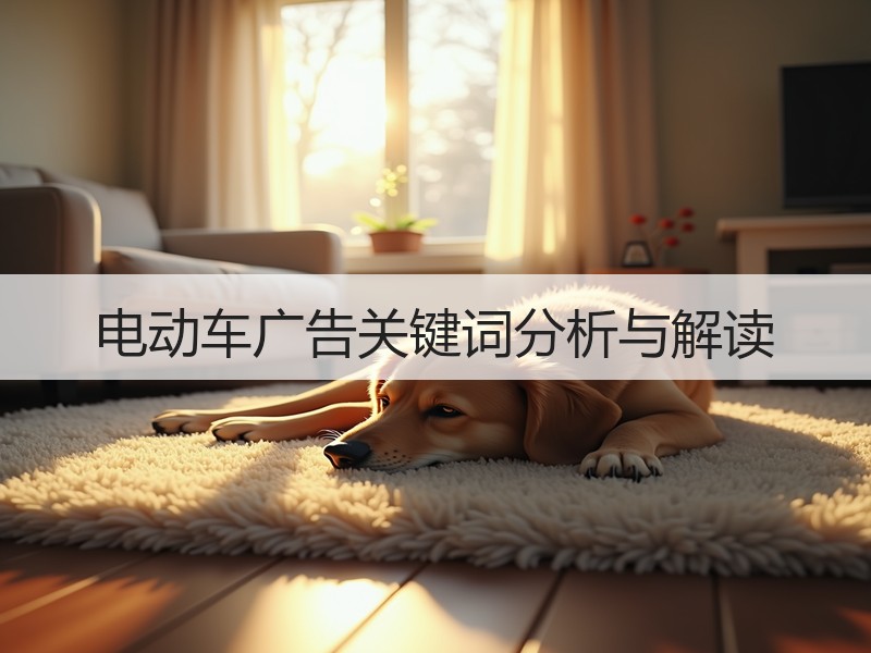 电动车广告关键词分析与解读