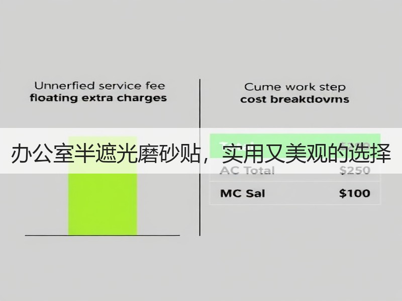 办公室半遮光磨砂贴，实用又美观的选择