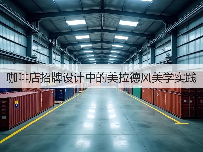 咖啡店招牌设计中的美拉德风美学实践