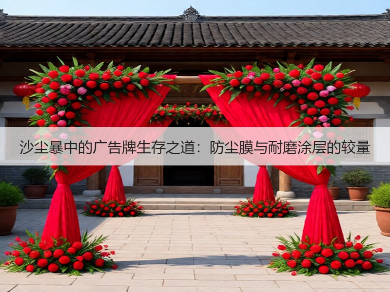 沙尘暴中的广告牌生存之道：防尘膜与耐磨涂层的较量