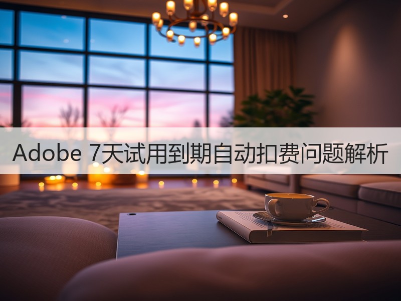 Adobe 7天试用到期自动扣费问题解析