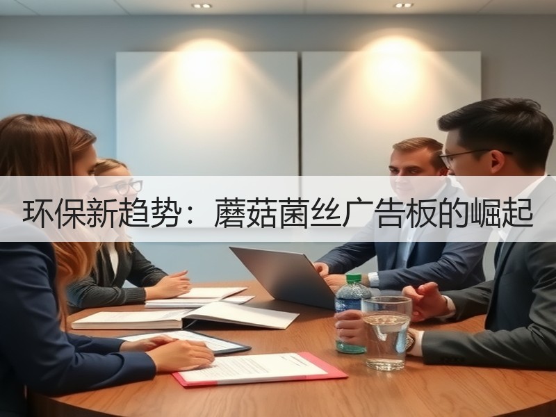 环保新趋势：蘑菇菌丝广告板的崛起