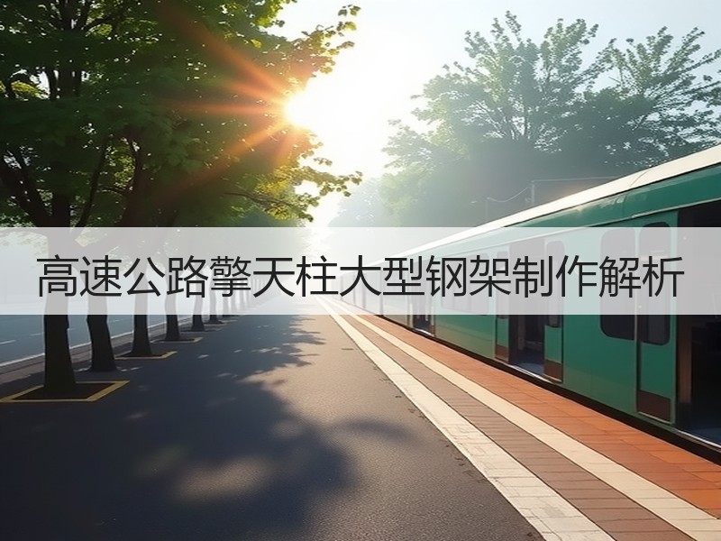 高速公路擎天柱大型钢架制作解析