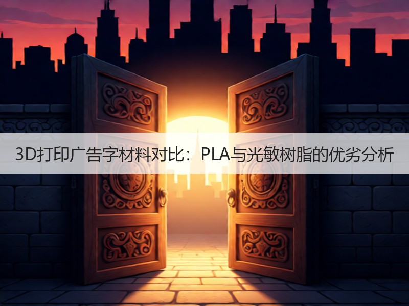 3D打印广告字材料对比：PLA与光敏树脂的优劣分析